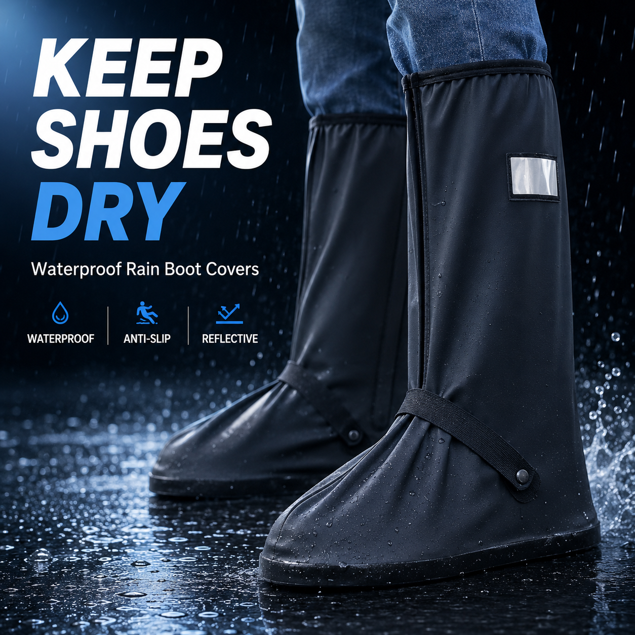 Ultra-Durable Waterproof Rain Boot Covers🌧️