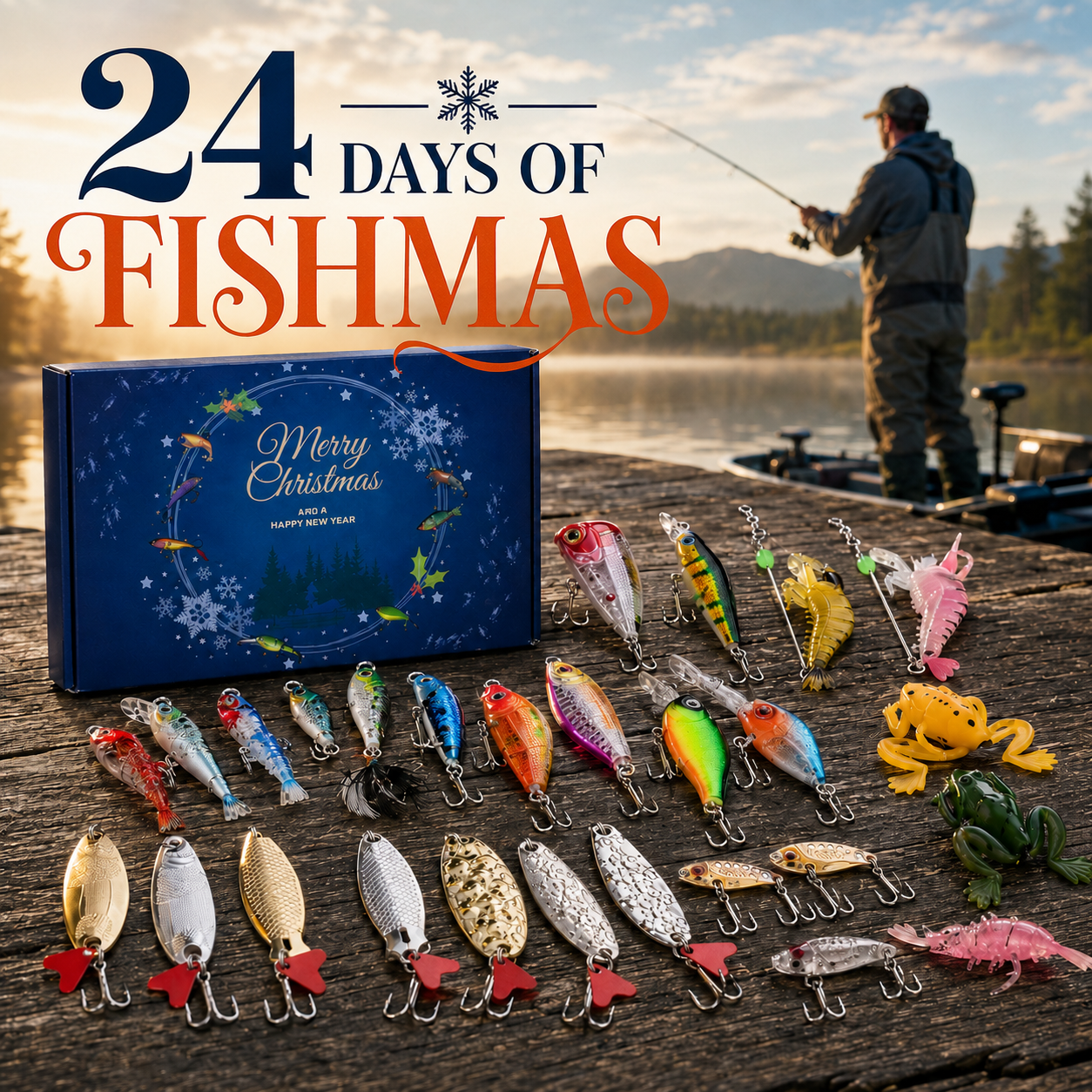 🎣 24-Day Fishing Lure Advent Calendar | Daily Tackle Surprise Box 🎄