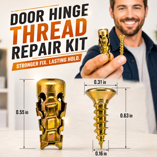 🛠️ Heavy-Duty Metal Wall Anchor & Screw Kit