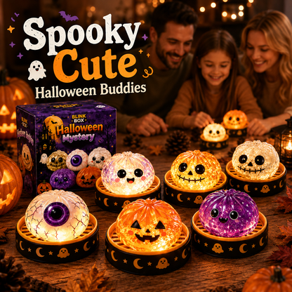 🎃 Spooky Cute Light-Up Steamer Bun Squeeze Toy