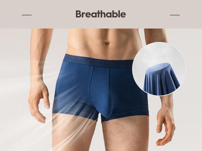 ⚡Hot Sales 49% OFF🔥Men's Dual Pouch Micro Modal Trunks - 4-Pack Basic 2.5in Spandex Natural Fabric Menswear
