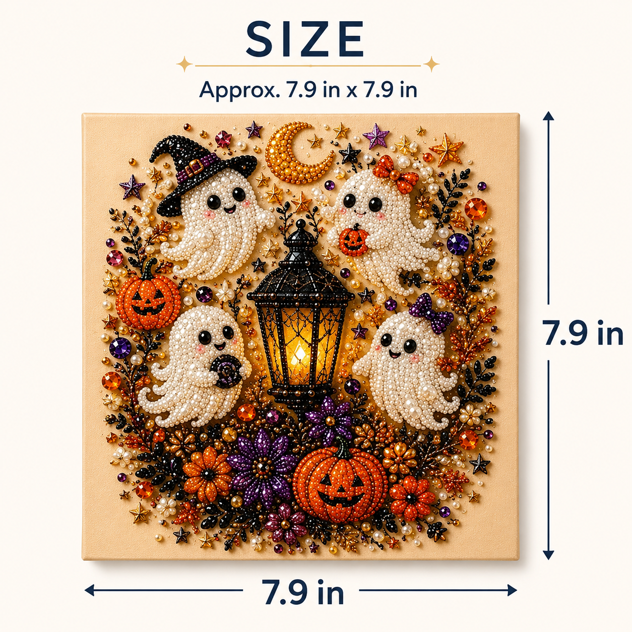 🎃 Spooky & Cute Ghost Diamond Painting Kit