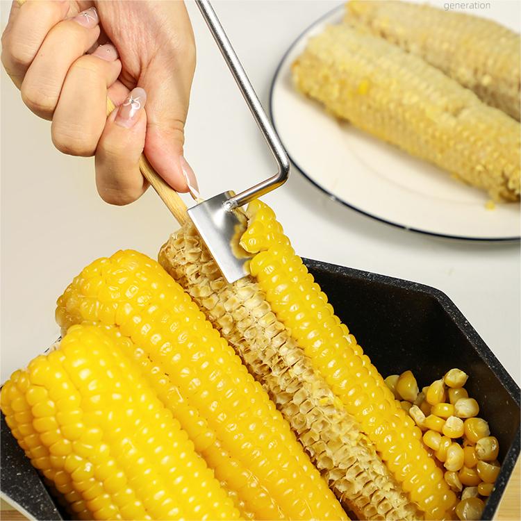 🌽Corn Peeler for Corn on the Cob, A Fast and Safe Tool for Chefs (430 Stainless steel)
