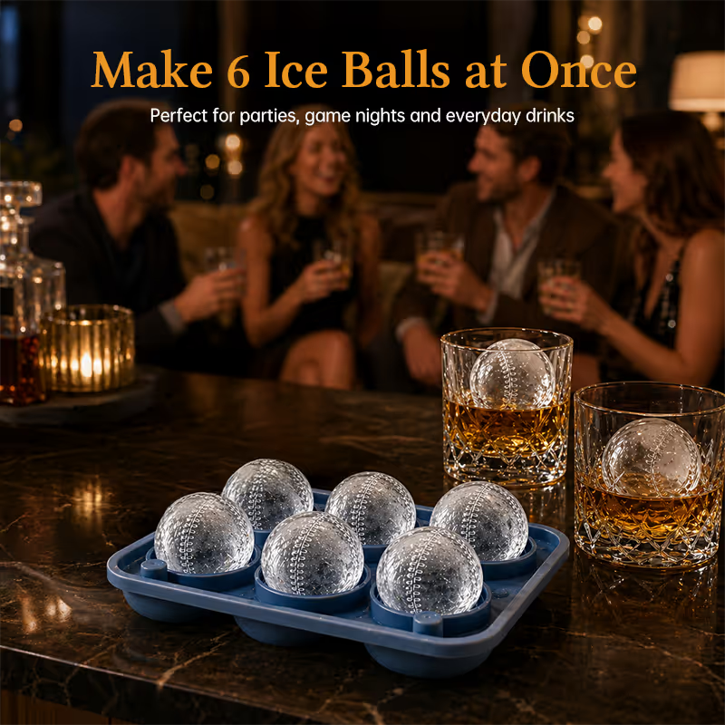 ⚾ Baseball Ice Ball Mold
