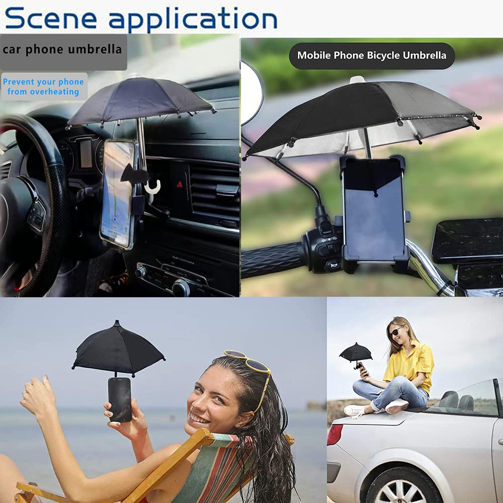 🏖️Phone Umbrella for Sun with Cute Piggy Suction Cup