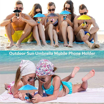 🏖️Phone Umbrella for Sun with Cute Piggy Suction Cup