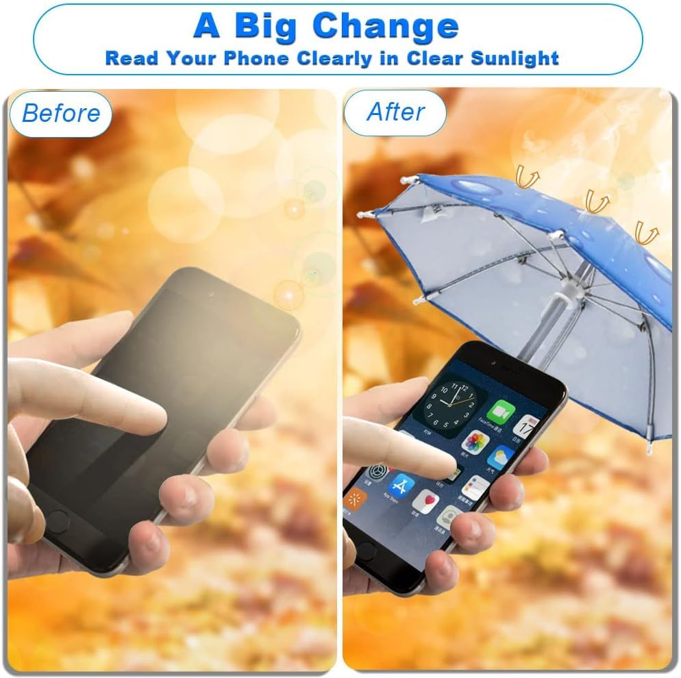 🏖️Phone Umbrella for Sun with Cute Piggy Suction Cup