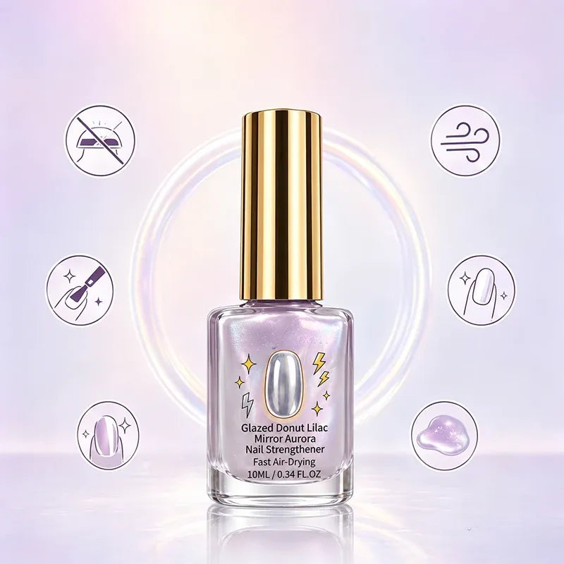 💅Lilac Glossy Mirror Nail Strengthener