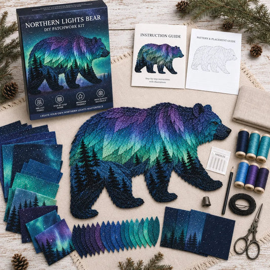 🎁Northern Lights Wildlife DIY Patchwork Kit