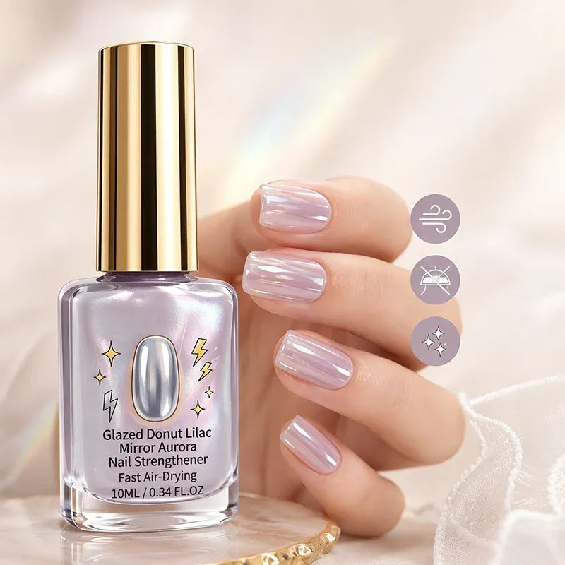 💅Lilac Glossy Mirror Nail Strengthener