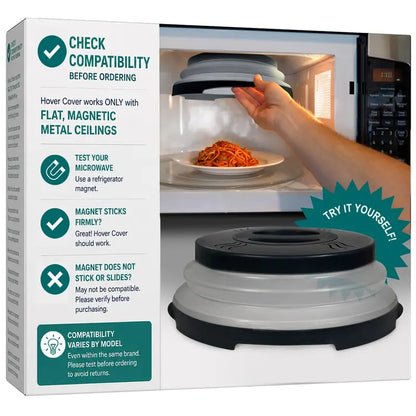 🍽️ Magnetic Microwave Splatter Cover – Clean & Easy