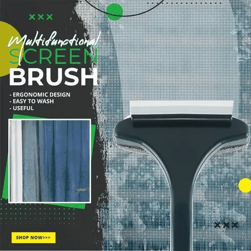 ✨2 in 1 Multifunctional Window Screen Cleaning Brush |Mesh Screen Cleaner 🔥