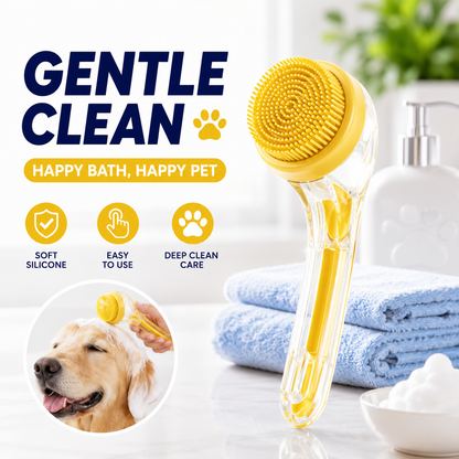 All-in-One Pet Bathing Shower Brush 🐾