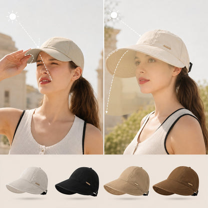 ☀️Women’s Ponytail Sun Hat – Lightweight Wide Brim Outdoor Cap for Beach, Travel & Gardening