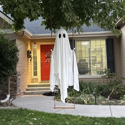 Hanging Ghost Swing with Remote Control String Lights