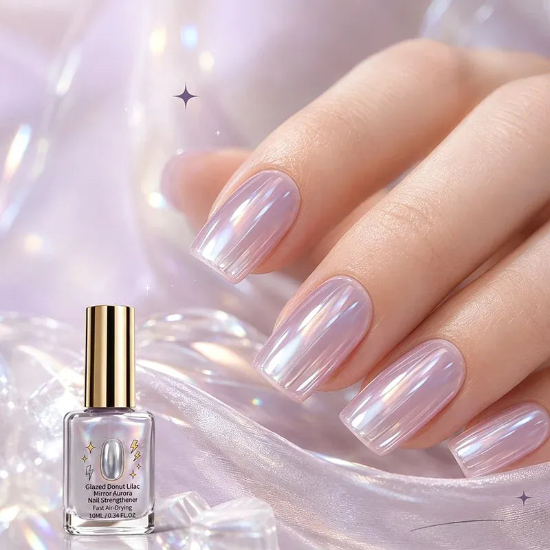 💅Lilac Glossy Mirror Nail Strengthener