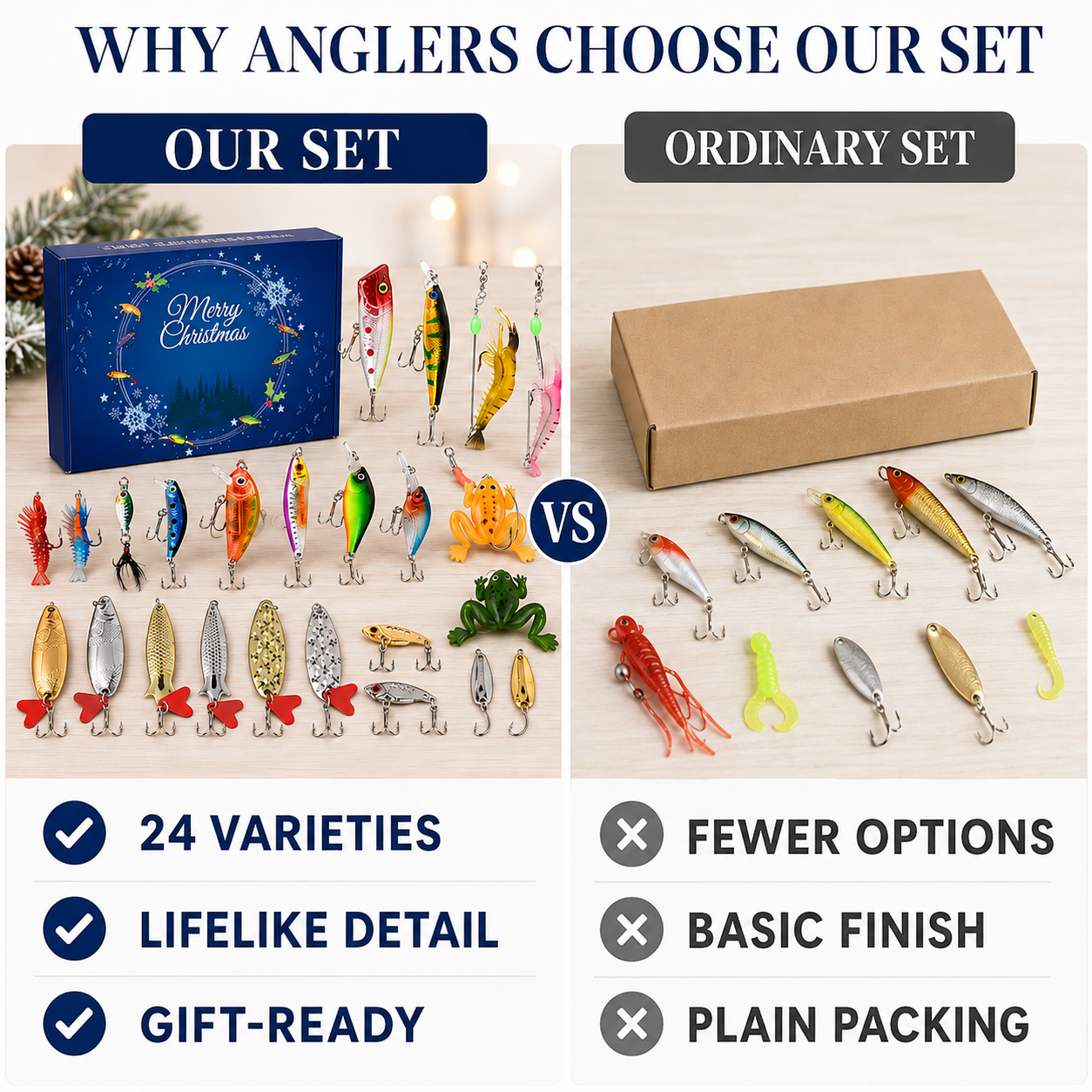 🎣 24-Day Fishing Lure Advent Calendar | Daily Tackle Surprise Box 🎄