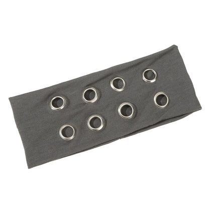 Hollow Out Metal Eyelets Elastic Headband