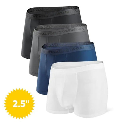 ⚡Hot Sales 49% OFF🔥Men's Dual Pouch Micro Modal Trunks - 4-Pack Basic 2.5in Spandex Natural Fabric Menswear