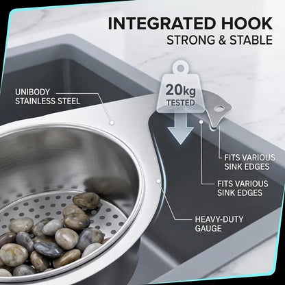 Hanging Sink Drain Basket – Catch Scraps & Help Reduce Clogs