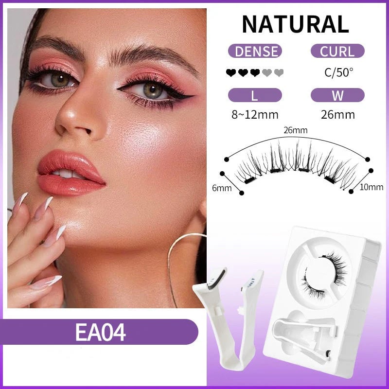 🎁 BUY 1 GET 1 FREE! ✨💗Reusable Magnetic Eyelashes with Applicator