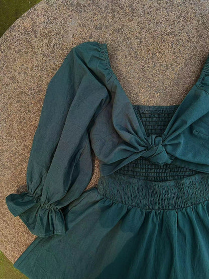 💖Early Mother's Day Sale - 48% OFF🎁French Ruffled Lantern Sleeves Multi-wear Dress