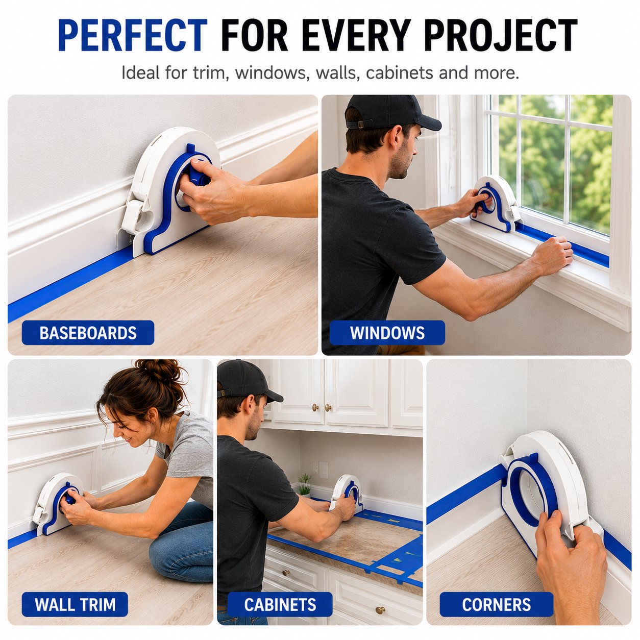 High-efficiency Painter Masking Tape Applicator