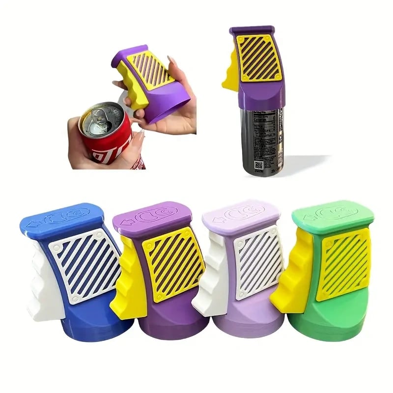 3D Printed Beverage Can Opener One-Press, Zero Mess
