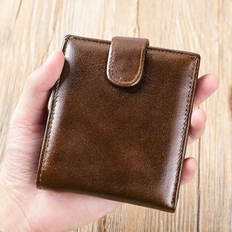 👛 Vintage Top-Grain Leather Men's Wallet