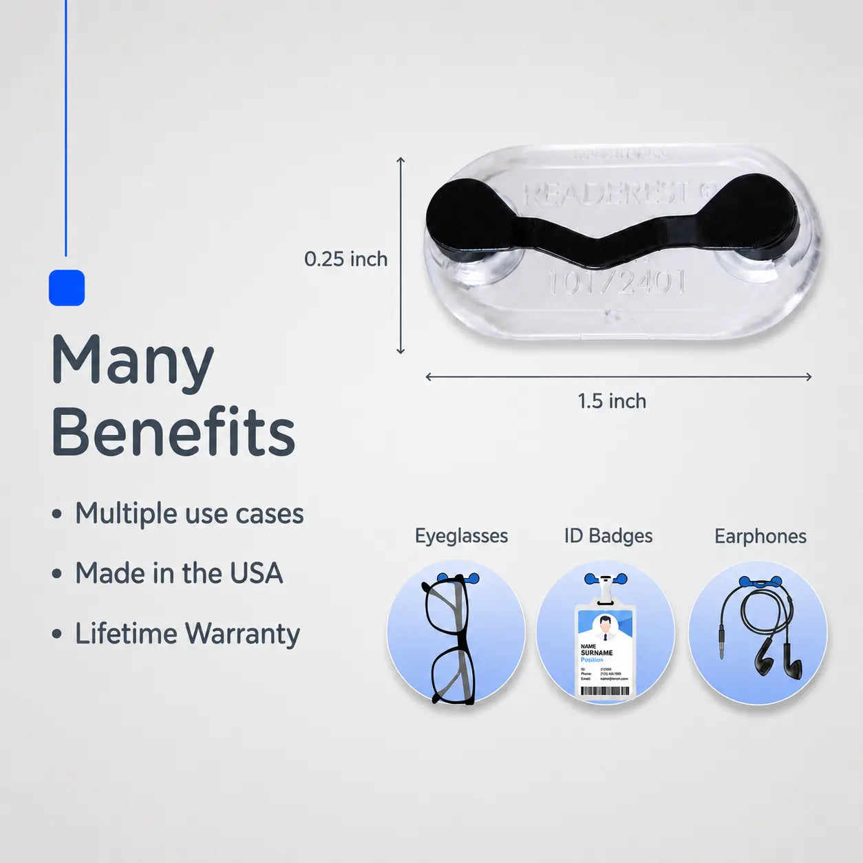 👓 Magnetic Eyeglass Holder | Universal Fit, Fabric-Safe Design