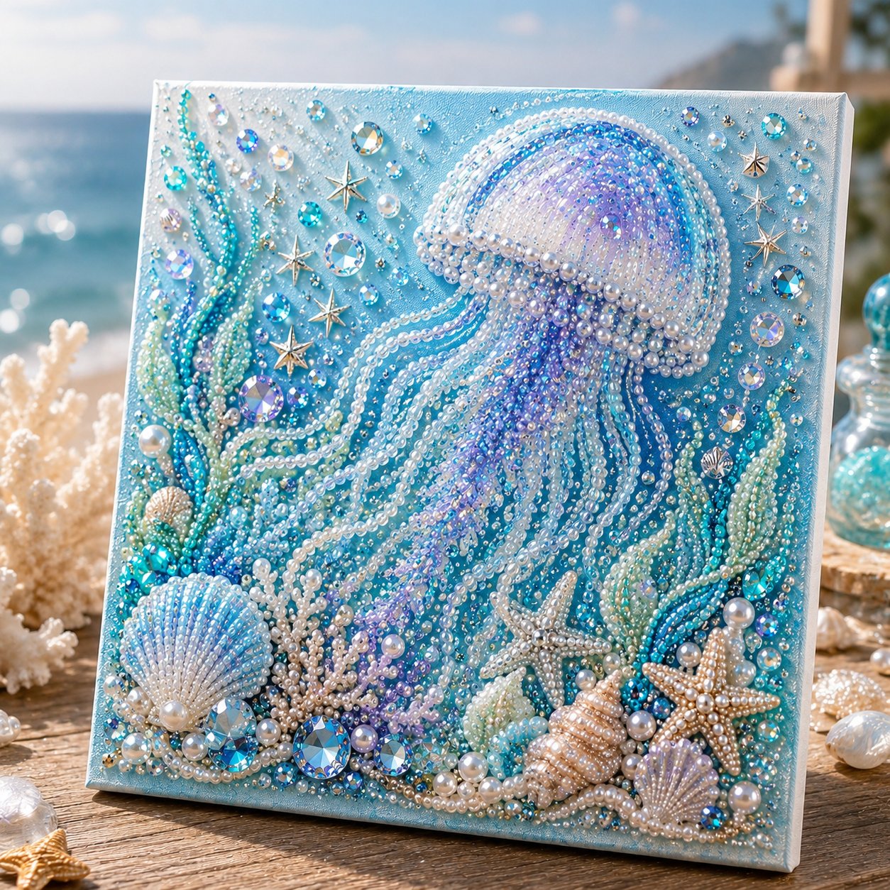 🌊 Ocean Theme Pearl Art DIY Kit