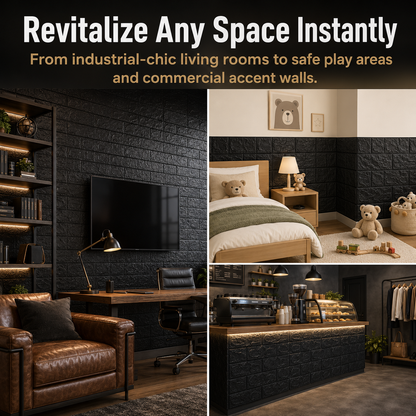 [20 Pack] 3D Faux Brick Wall Panels