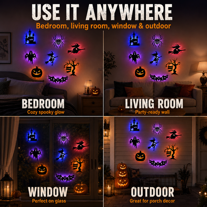 🎃 Halloween LED Glow Silhouette Light