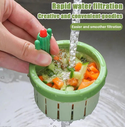 🌵Cactus Kitchen Automatic Dumping Sink Filter