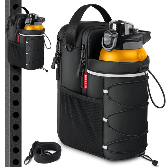 🏋️ Magnetic Gym Bag with Bottle Holder – Strong & Secure
