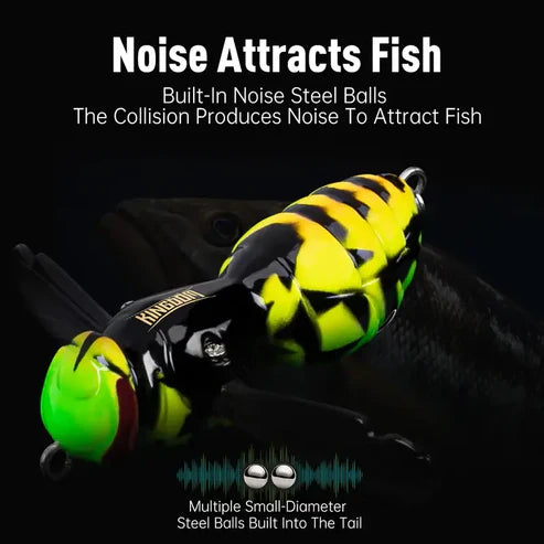 🔥💥 The Realest Sting: Bionic Wasp Topwater Lure [Must-Have] 🎣-Elite
