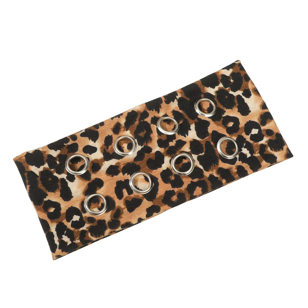 Hollow Out Metal Eyelets Elastic Headband