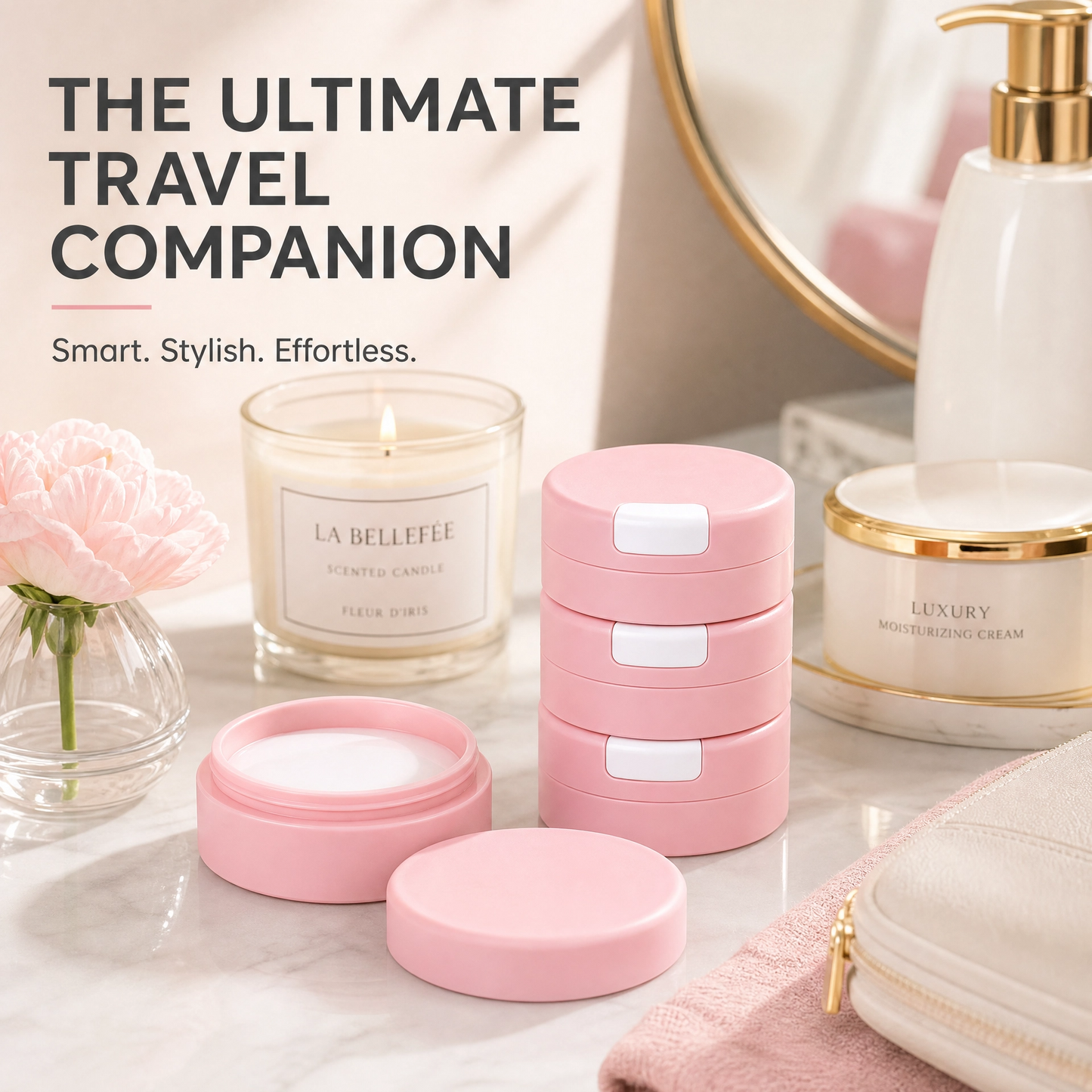 Magnetic Travel Container Set (30ml/1oz) 🧳🧲