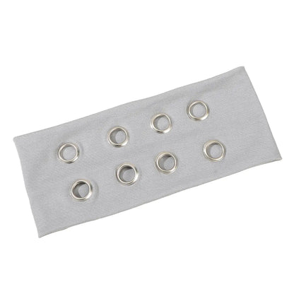 Hollow Out Metal Eyelets Elastic Headband