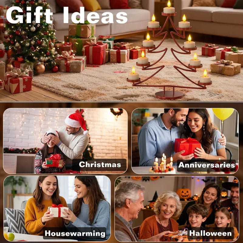 Rechargeable USB-C LED Flameless Tealight Candle with Remote Control