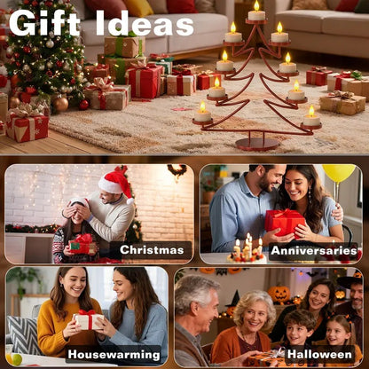 Rechargeable USB-C LED Flameless Tealight Candle with Remote Control