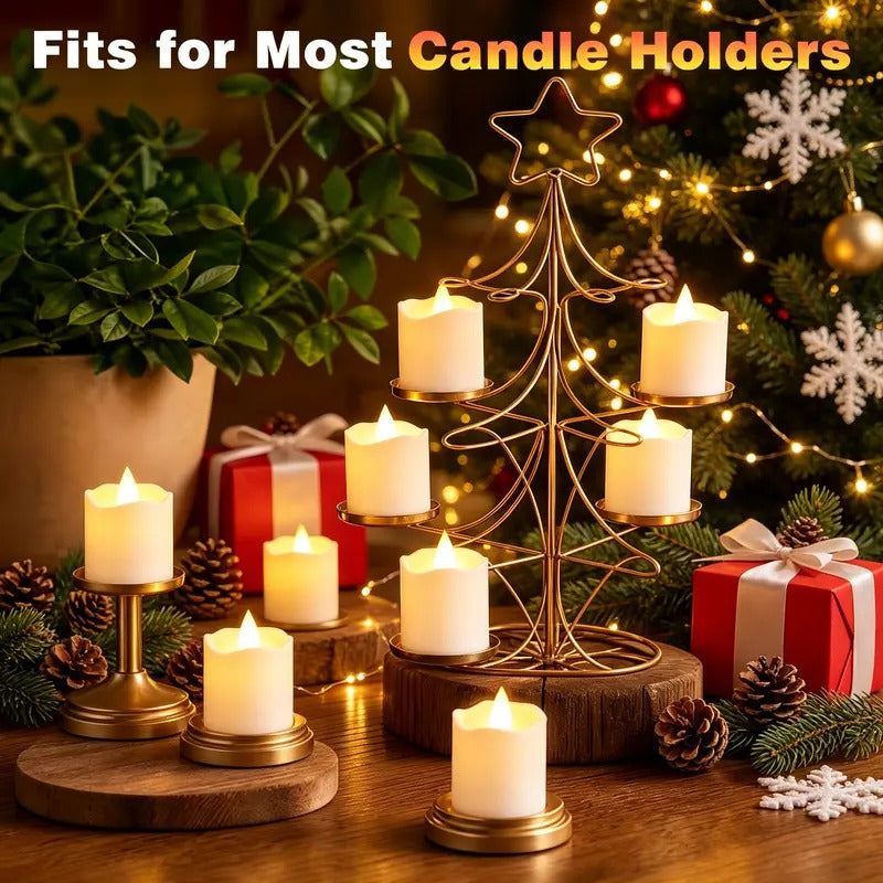 Rechargeable USB-C LED Flameless Tealight Candle with Remote Control