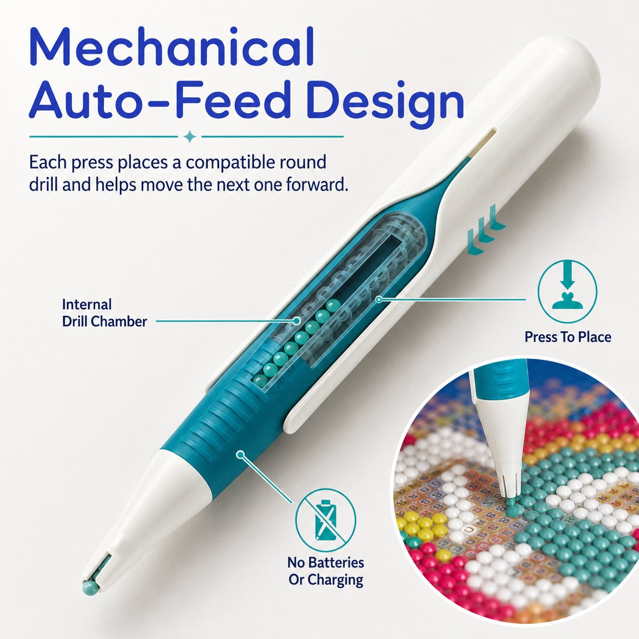 💎 Automatic Diamond Painting Bead dispenser