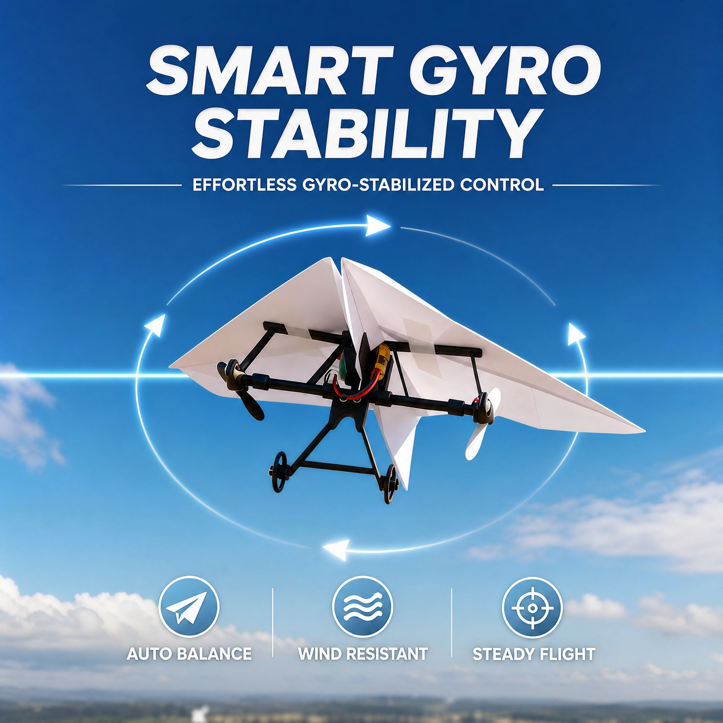 ✈️ Remote Control Paper Airplane Kit