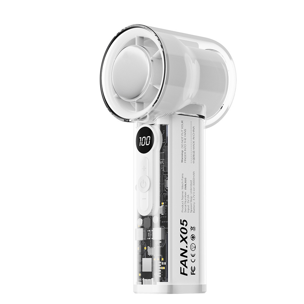 ❄️Bladeless Portable Cooling Fan – 100+ Speeds, Digital Display 🌀