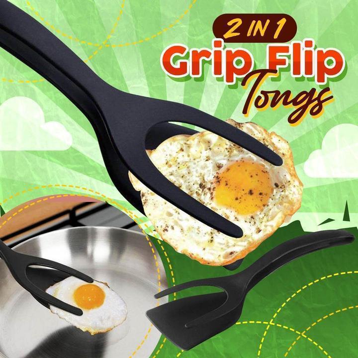 🔥🥩 2-in-1 Spatula Clip – Heat-Resistant Food-grade Silicone & Non-Slip Handle – Kitchen Cooking Essential