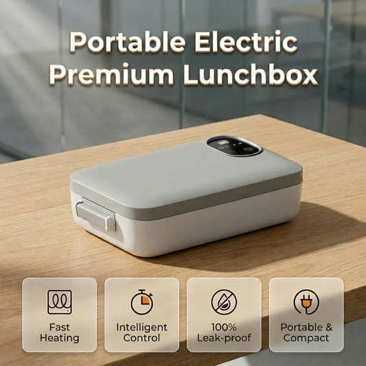✨ Portable Electric Lunch Box – Self-Heating, 7200mAh, 304 Stainless Steel 🔋