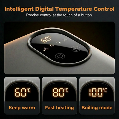 ✨ Portable Electric Lunch Box – Self-Heating, 7200mAh, 304 Stainless Steel 🔋