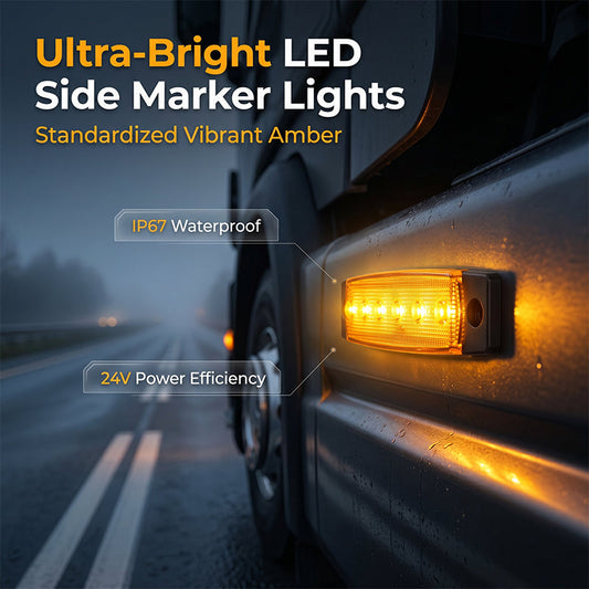 10PCS LED Side Marker Light for Trucks