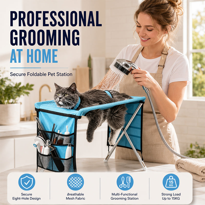 2-in-1 Foldable Pet Grooming Bed🐱🐶🛋️